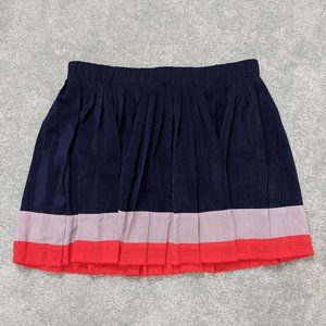 Tommy Girl Pleated Mini Skirt Pull On Americana